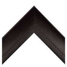Large Black Leather Stitch Custom Frame